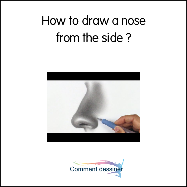 How to draw a nose from the side